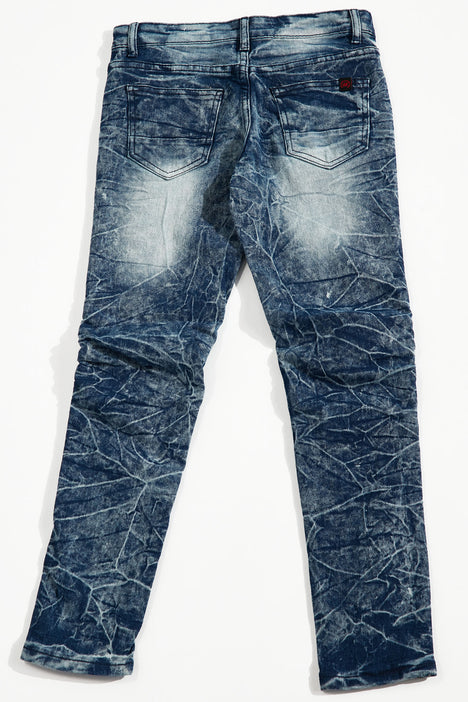 Lilly 5.0 Acid Wash Ripped Light Blue Skinny Jeans - Lilly Jeans